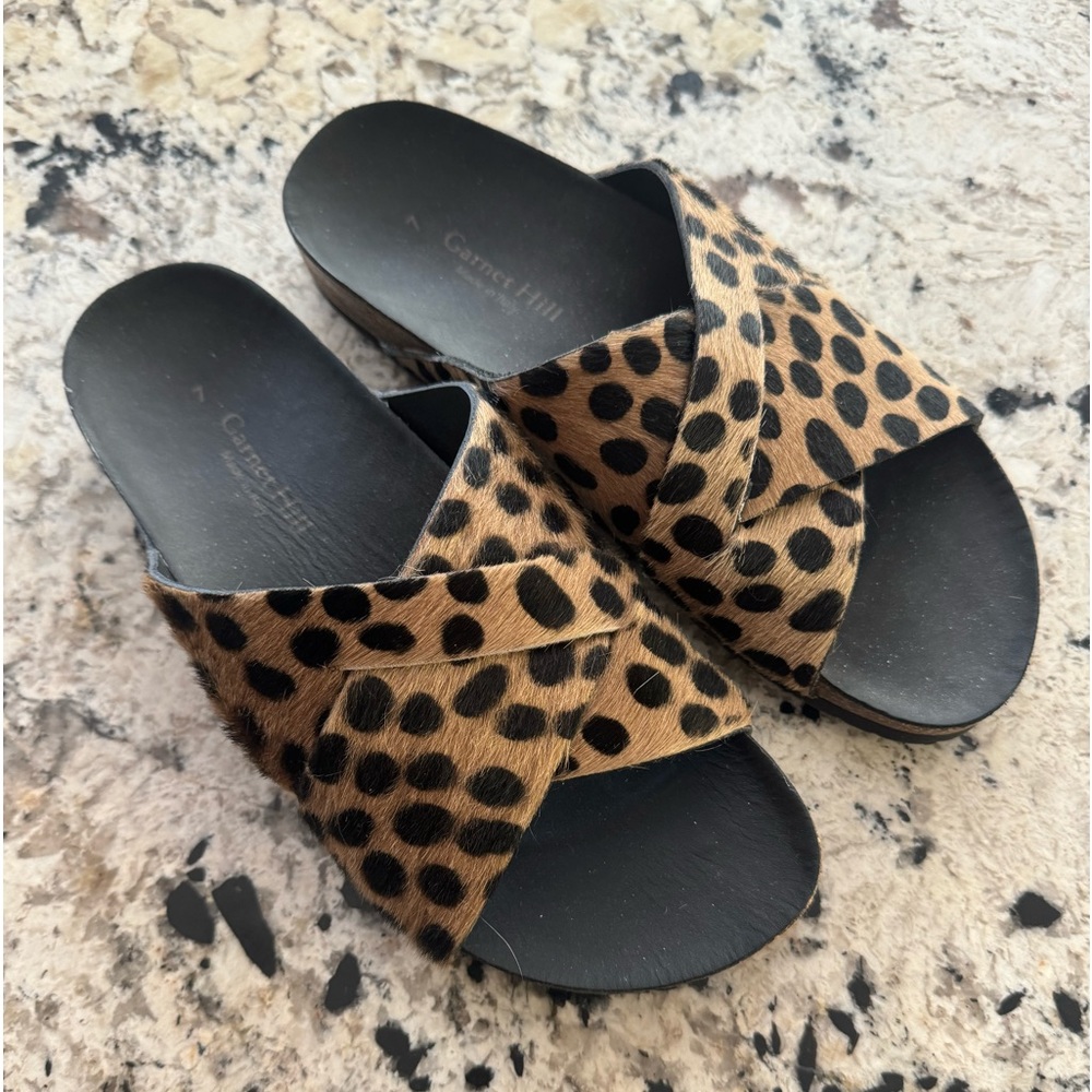 Garnet Hill Kasia Crossover Slides made by Italian Artisans
